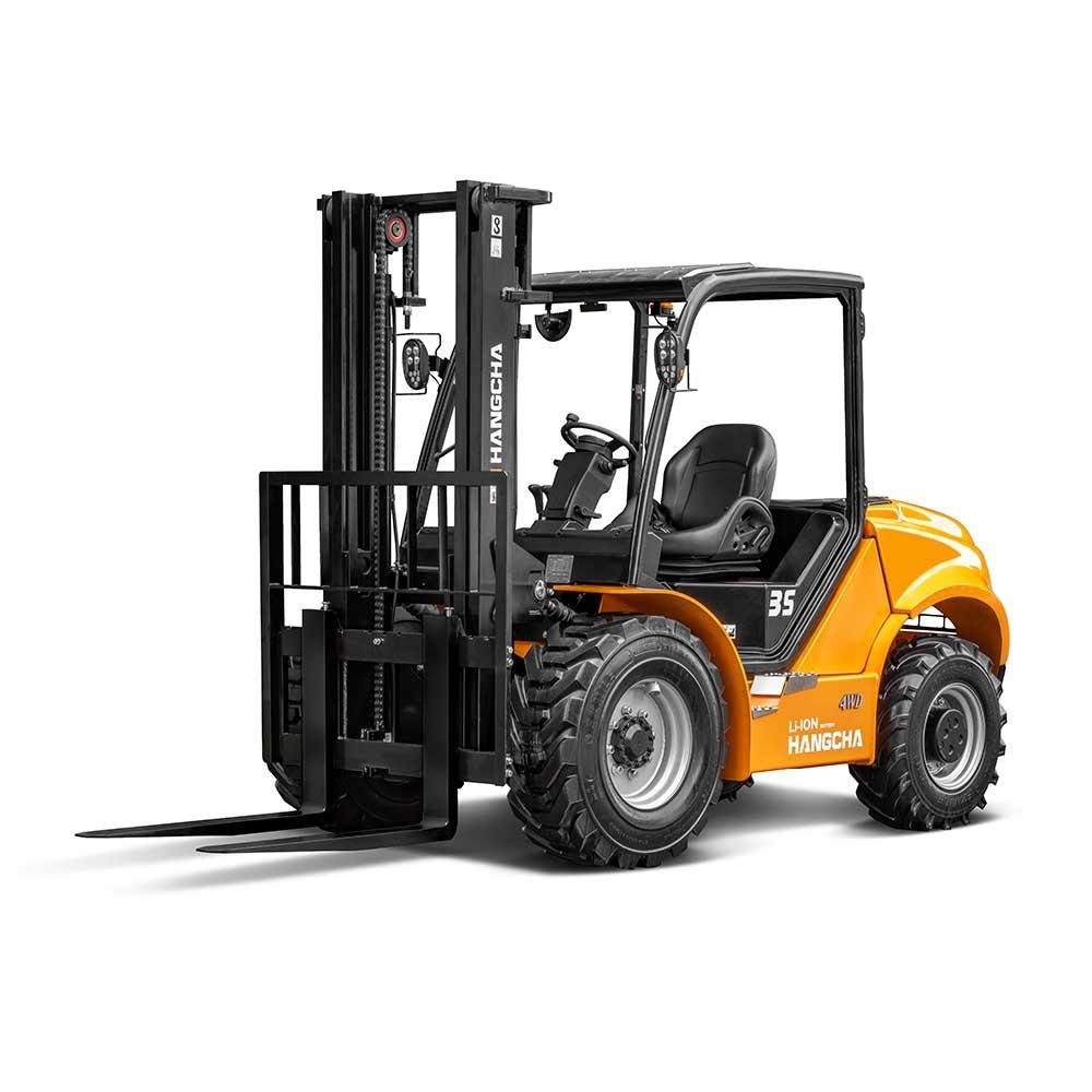 high voltage lithium battery rough terrain forklift 2.0~3.5t