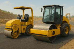 Perbandingan Vibrating Roller Mekanik dan Hidrolik: Mana yang Lebih Unggul?