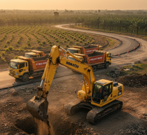 Fungsi dan Aplikasi Utama Rental Excavator Standar (PC200) dalam Berbagai Jenis Pekerjaan